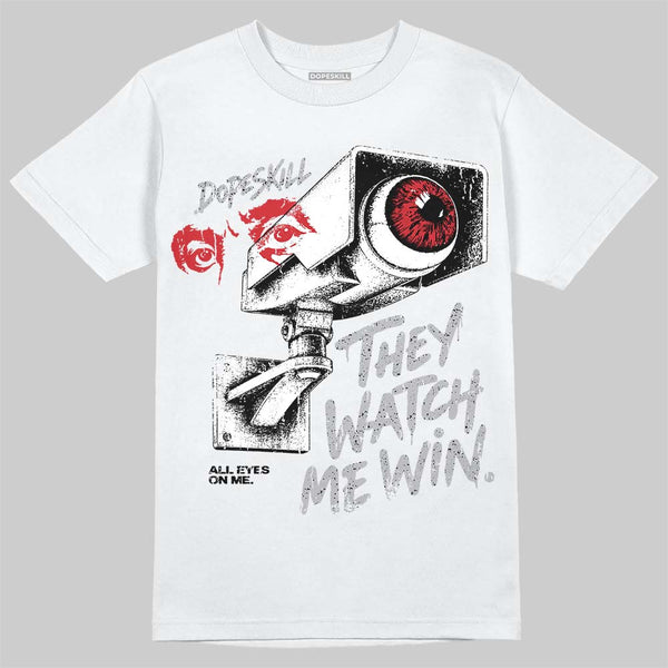 White Cement 4s ThreadChico T-Shirt They Watch Me Win Graphic